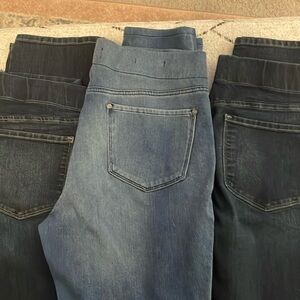 3 pairs NYDJ pull on jeans size 12